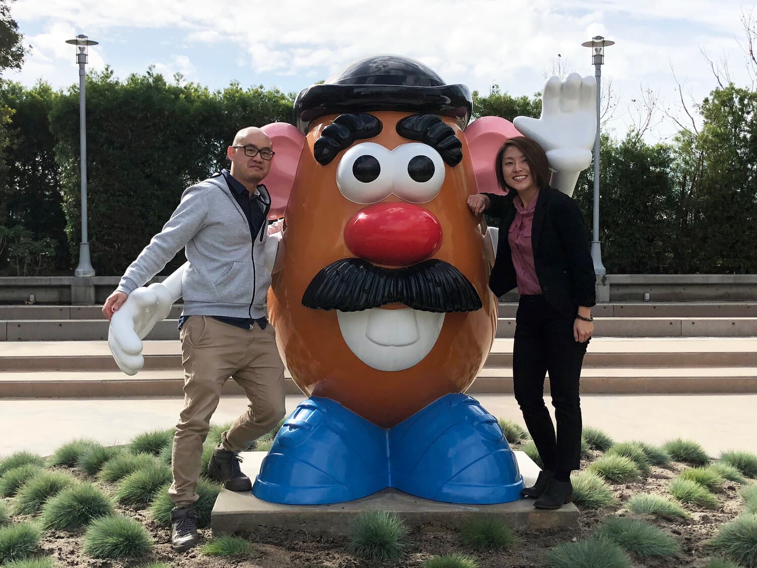 Hasbro Headquarters with one of the co-founders of Launchmode Design Co.