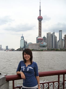 Eugenia in Shanghai during the production of the ICP a Mobile/China Telecom Information and Communications Pavilion at the 2010 World Expo