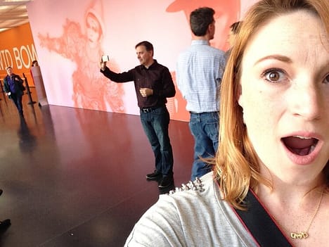 Alex and Matt visiting the David Bowie Exhibit at the Museum of Contemporary Art Chicago, 2015